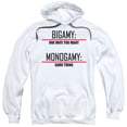 thumbnail image 1 of - Bigamy & Monogamy - Pull-Over Hoodie - X-Large, 1 of 2