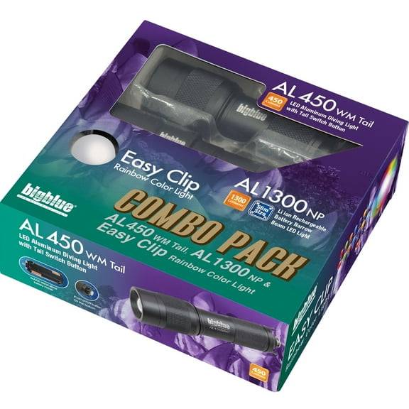 Bigblue Bigblue AL450 Tail, AL1300 & Easy Clip Rainbow Combo Light Sets