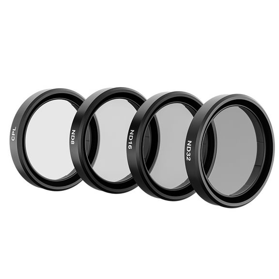Bigcan CPL+ND Filter Set for Action 4/3 Cameras  Multi-Coated Optical Glass Filters with Aluminum Alloy Frames, Includes CPL, ND8, ND16, ND32 Filters and Storage Box, Lightweight and Portable Design
