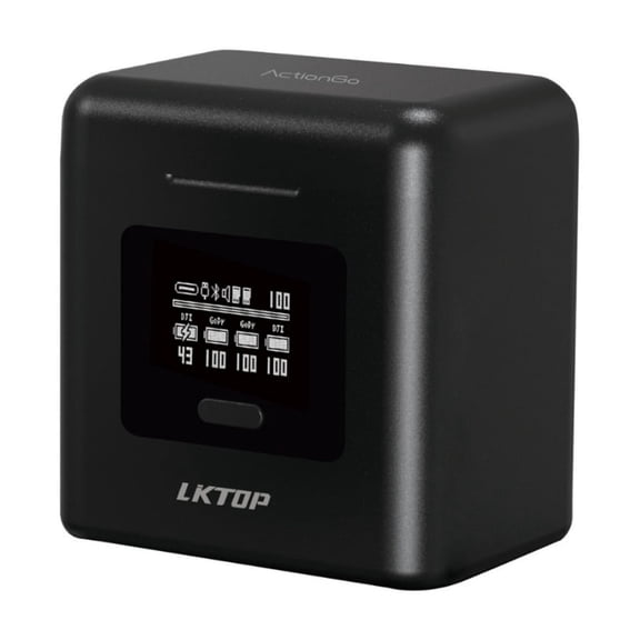 Bigcan Portable Charging Hub for Action Cameras 7000mAh Power Bank with Dual Fast Charging, TF Card Reader, LCD Display, for GoPro Hero Black 12/11/10/9/8/7/6/5 and DJI Action 4/3