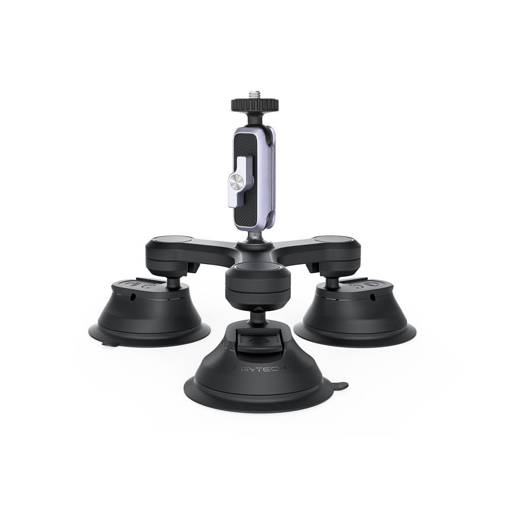 Bigcan Triple Suction Cup Camera Mount – Strong Hold Aluminum Alloy 360 ...