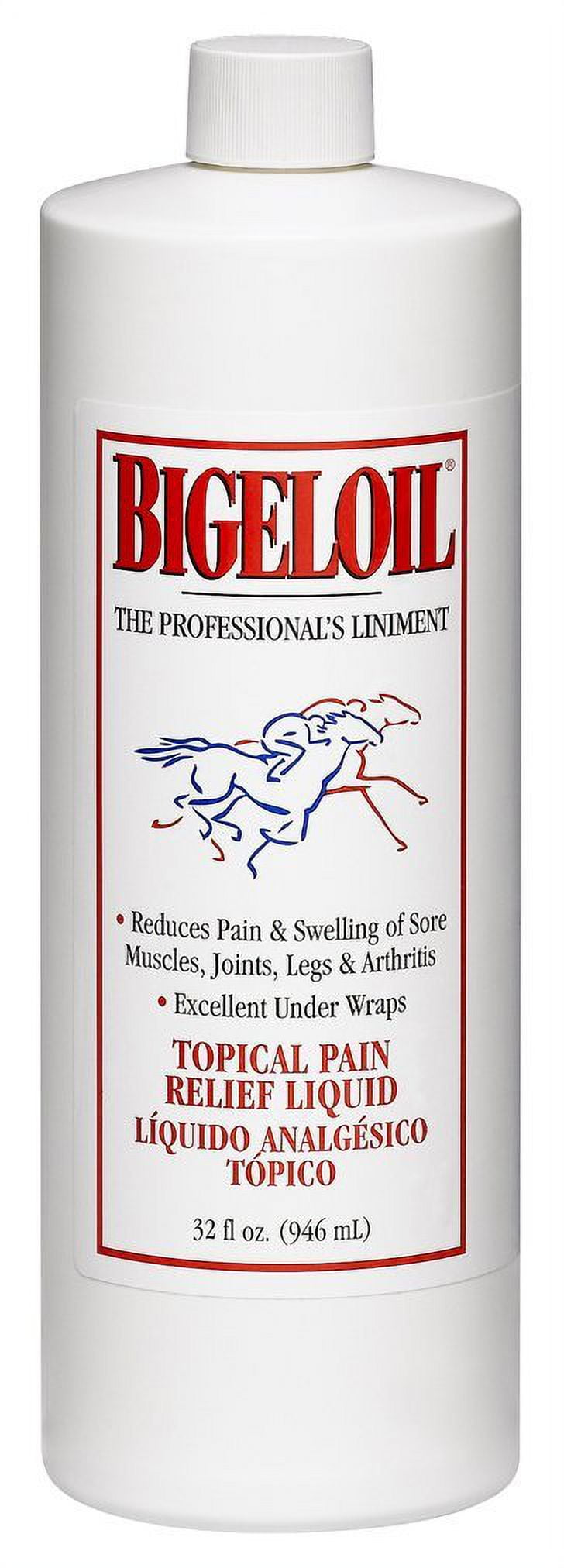 Bigeloil YUI226 Topical Pain Relief Horse Liniment, 32 fl. oz