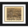 thumbnail image 1 of Bigelow 14x12 Black Ornate Wood Framed with Double Matting Museum Art Print Titled - Uxbridge Massachusetts - Bigelow 1880, 1 of 4