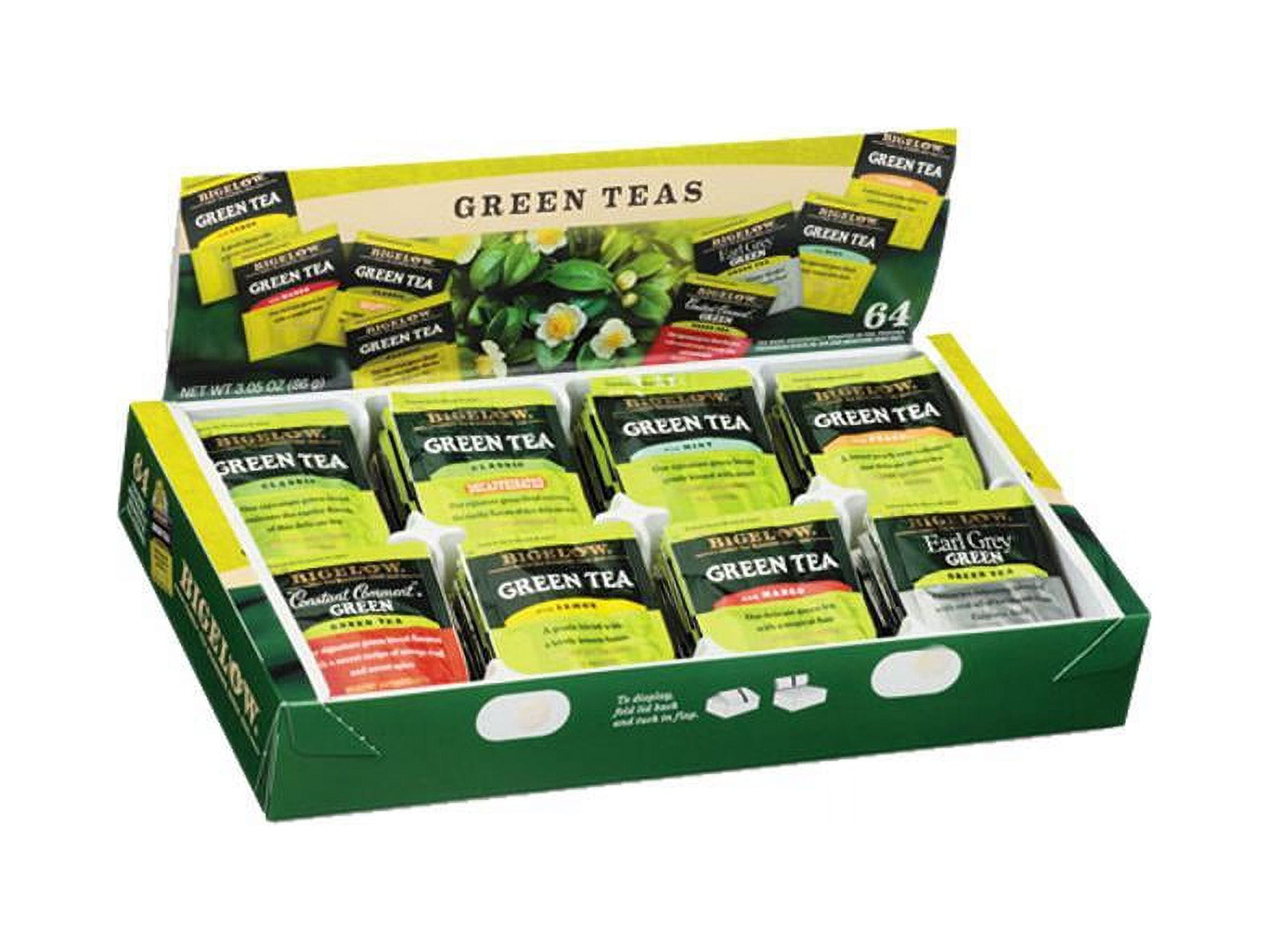 Bigelow 30568CT Green Tea Assortment Variety Gift Box: 64 / Box, 6 Boxes / Carton