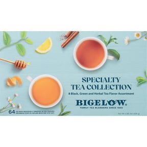Bigelow, Assorted Black, Green, Herbal Tea Bags, Variety Pack, 64 Count