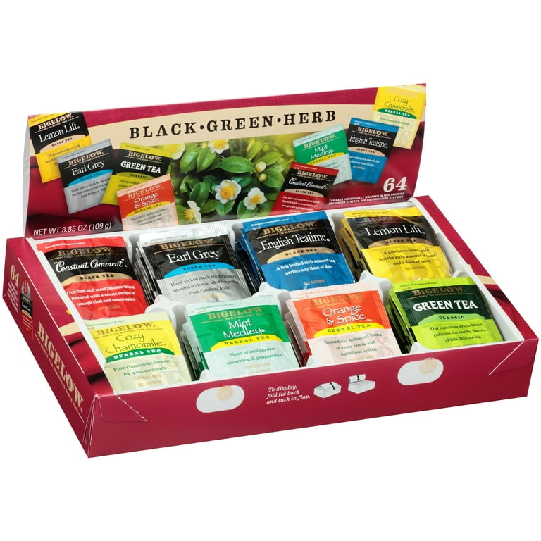 Variety Pack Assorted Tea Bags, Individually Wrapped, 64 Tea Bags/Box Variety Pack Assorted Tea Bags, Individually Wrapped, 64 Tea Bags/Box