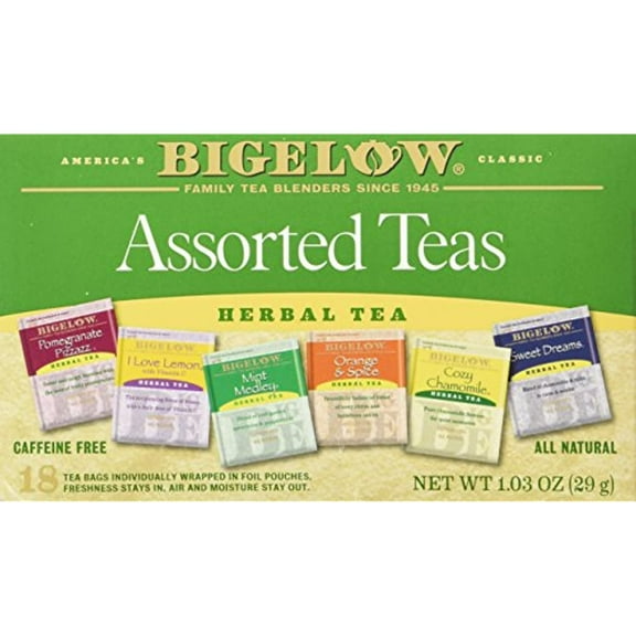 Bigelow Assorted Herb Tea 6 Varieties 18 Bags (Pack Of 2)