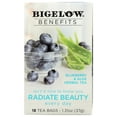 thumbnail image 1 of Bigelow Benefits Blueberry Aloe, Radiate Beauty, Caffeine-Free Herbal Tea Bags, 18 Count, 1 of 7