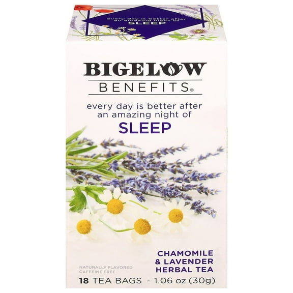 Bigelow Benefits Herbal Tea Chamomile Lavender - 18 ct- Pack of 2