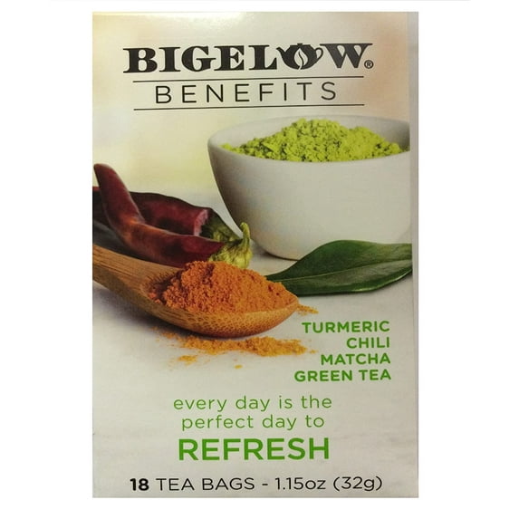 Bigelow Benefits Matcha Green Tea Bags, 18 Count