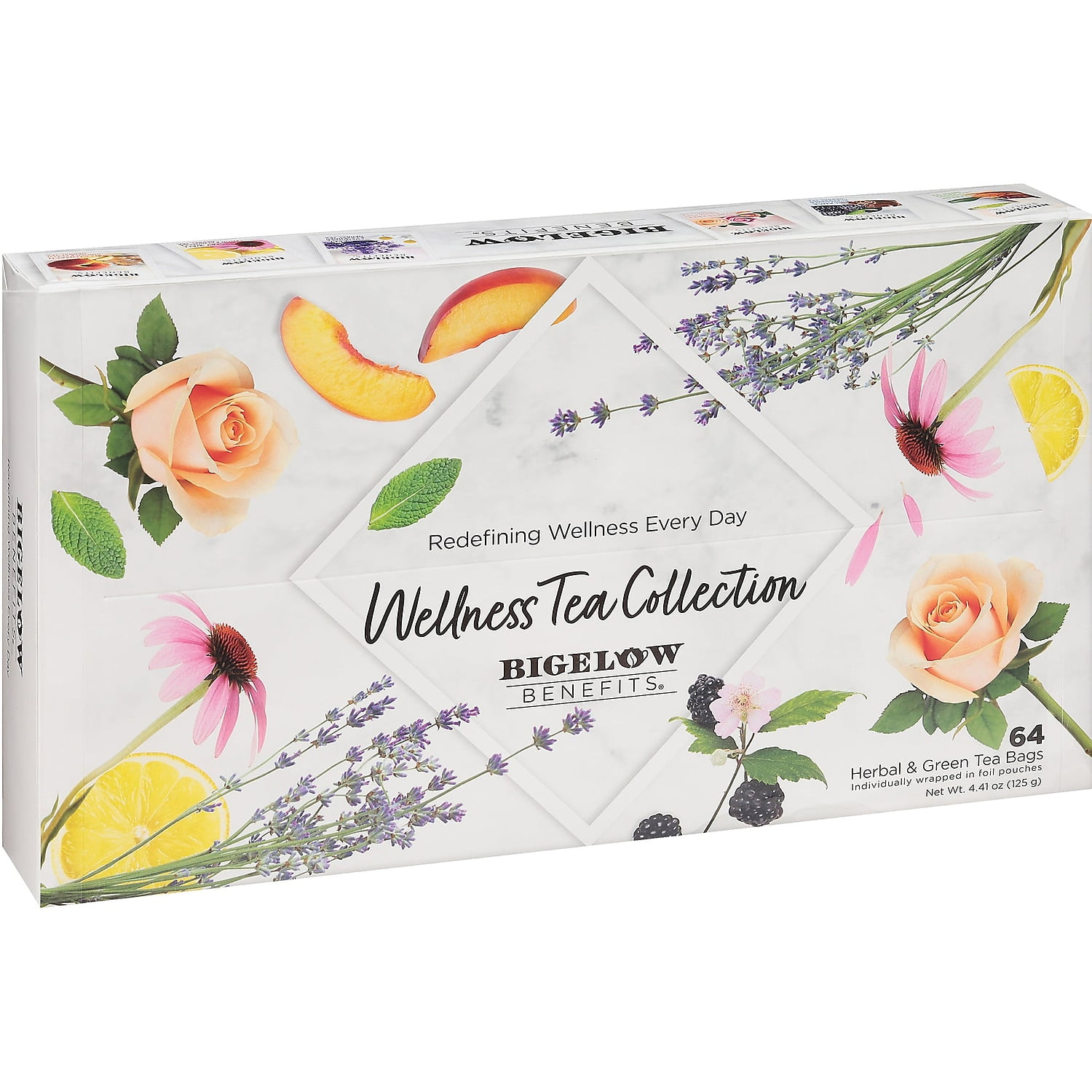 Bigelow Tea, Wellness Tea Collection, 64 Count, Herbal & Green Teas ...