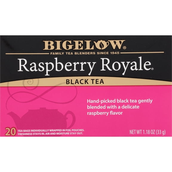 Bigelow Raspberry Royale Black Tea Bags, 20 Count