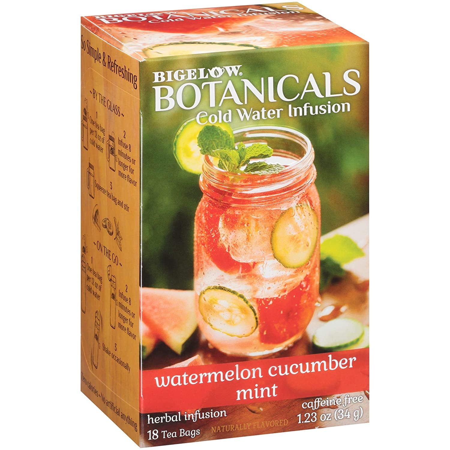 Bigelow Botanicals Cold Water Infusion Watermelon Cucumber Mint Tea
