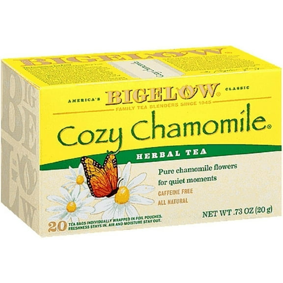 Bigelow COZY CHAMOMILE Herbal Tea - 20 Count (4 Pack)4
