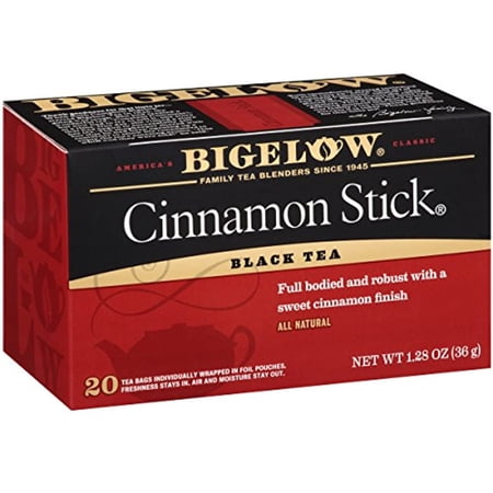Bigelow Cinnamon Stick Black Tea Bags 20-Count Boxes (Pack Of 6), Caffeinated 120 Tea Bags Total
