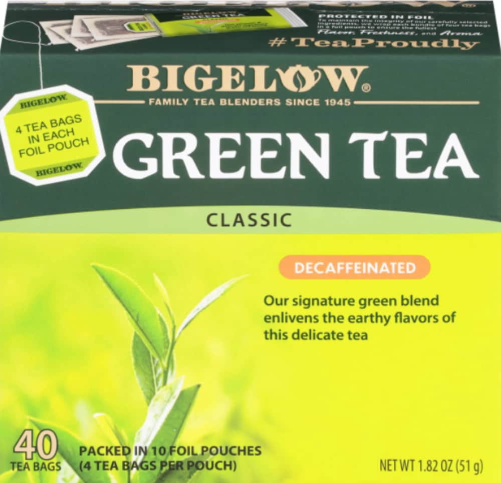 Bigelow Classic Green Tea Decaffeinated Tea Bags 40 ct - Pack of 3