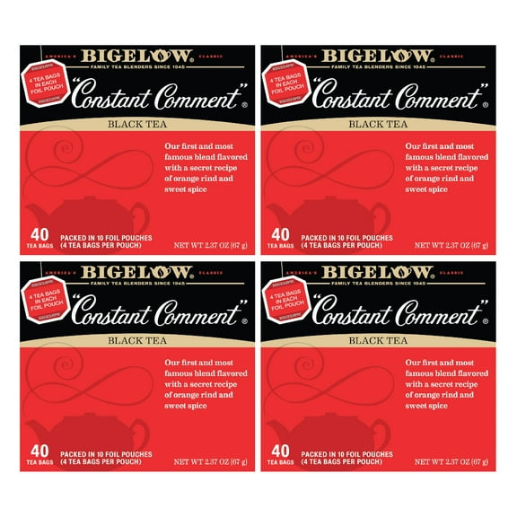 Bigelow Constant Comment, Black Tea Bags, 160 Count (4 Packs of 40)