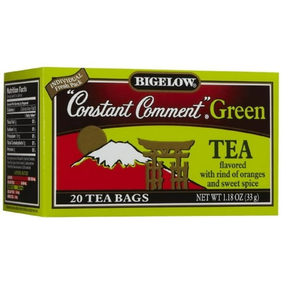 Bigelow Constant Comment Green Tea Bags, 20 Ct (Pack Of 6)