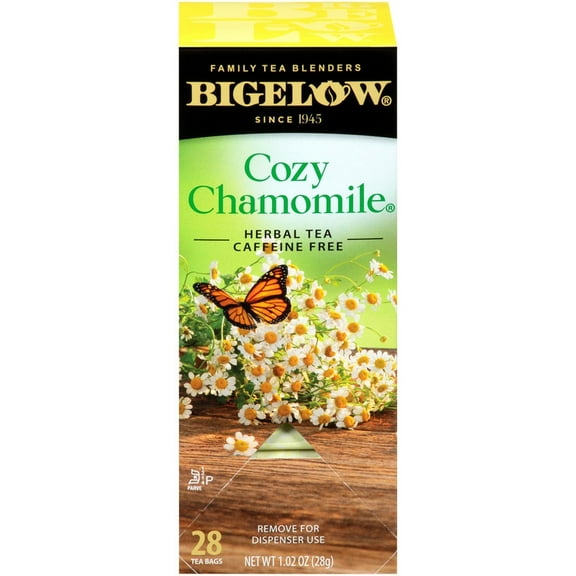 Bigelow Cozy Chamomile Herbal Tea Bags, 28 count, 1.02 oz