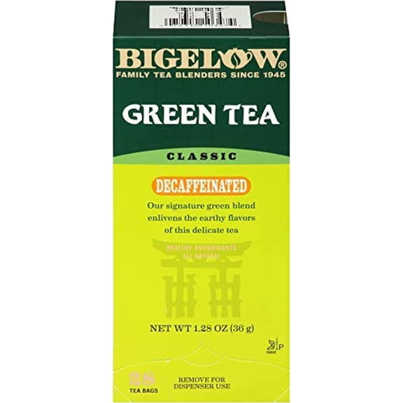 Bigelow Decaffeinated Green Tea 28-Count Box (Pack Of 1)