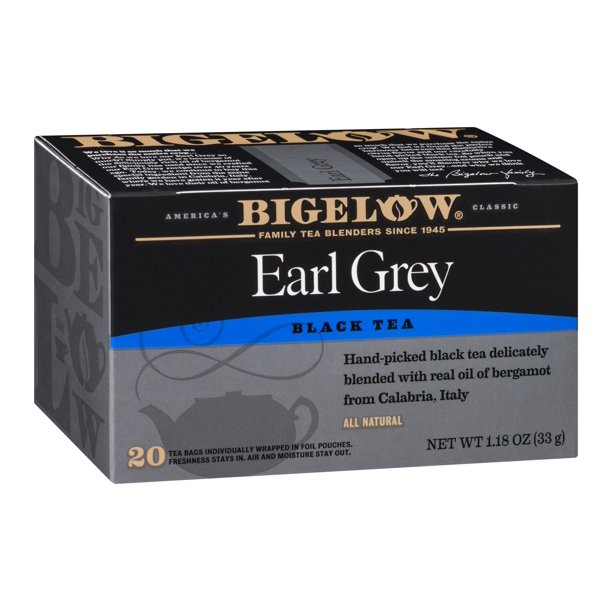 Bigelow Earl Grey Black Tea , 20 CT (Pack of 6)