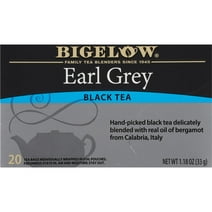 Bigelow Earl Grey, Black Tea Bags, 20 Count