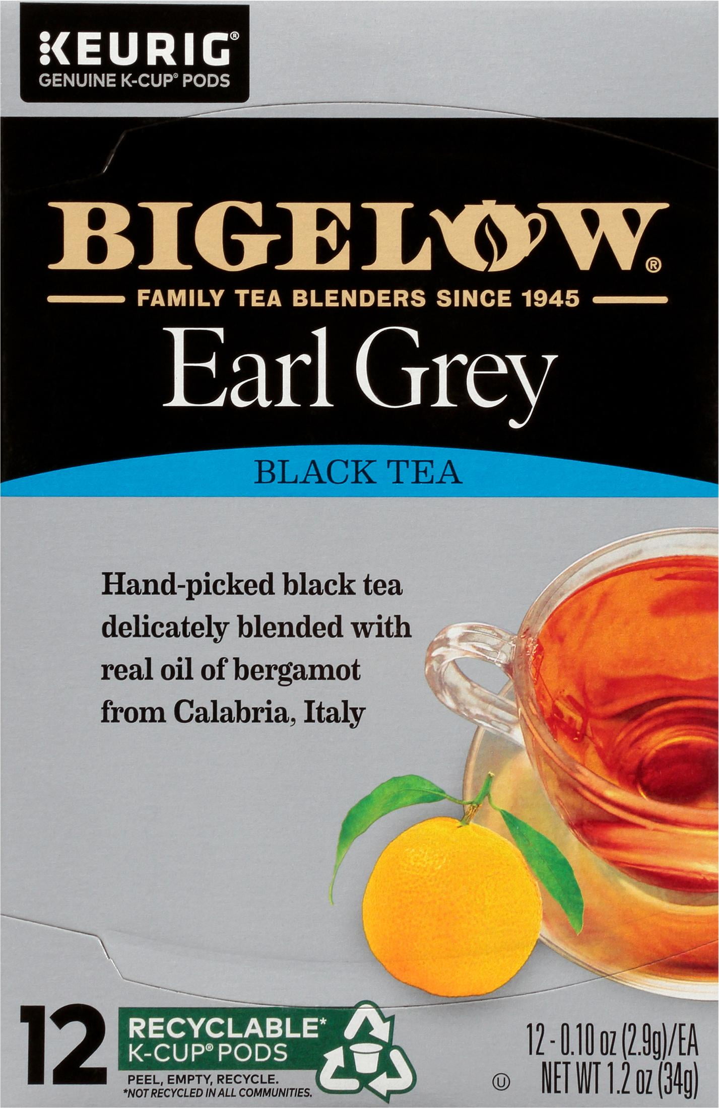 Bigelow Earl Grey Keurig KCup Black Tea Pods, 12 Count
