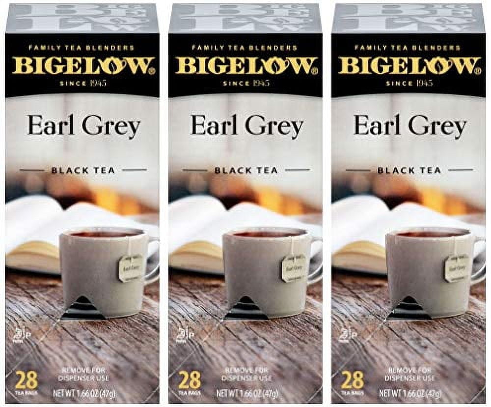 Bigelow Earl Grey Tea Bags 28-Count Box (Pack of 3) Black Tea Bags with Oil of Bergamot All Natural Gluten Free Rich in Antioxidants