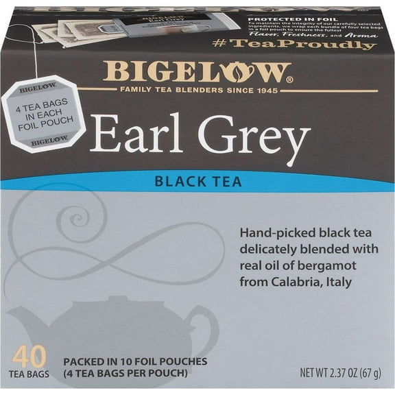 Bigelow Earl Grey Tea Bags Value Pack - 40 ct- Pack of 2