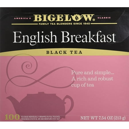 Bigelow English Breakfast Black Tea, 100 Count