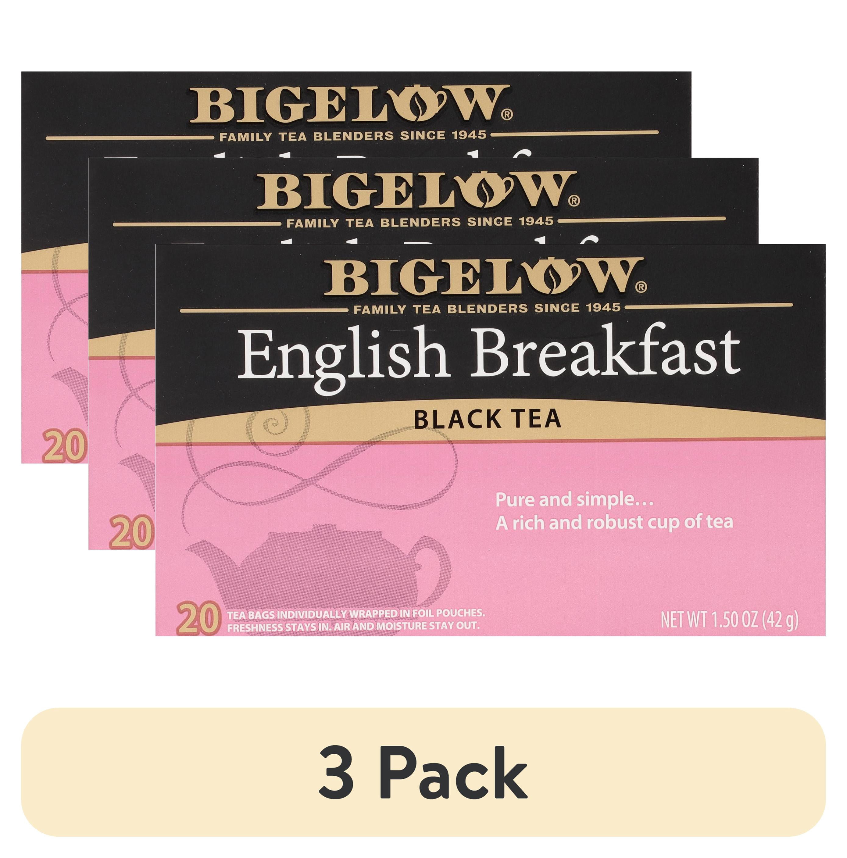 (3 pack) Bigelow English Breakfast, Black Tea Bags, 20 Count