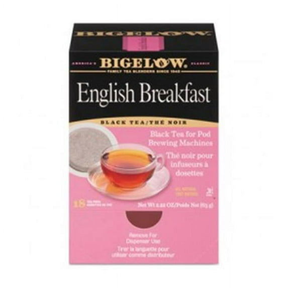 Bigelow English Breakfast Tea Pods, 1.90 oz, 18/Box (009906)