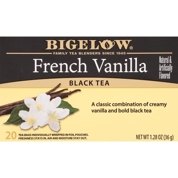 Bigelow French Vanilla, Black Tea Bags, 20 Count