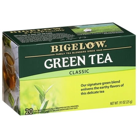 Bigelow Green Tea Classic, Tea Bags, 20 Count