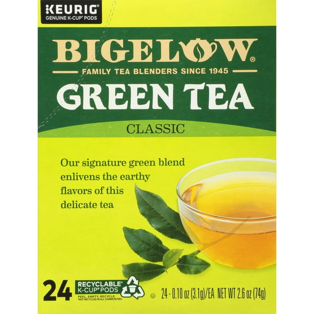 Bigelow Green Tea Keurig KCup Tea Pods, 24 Count