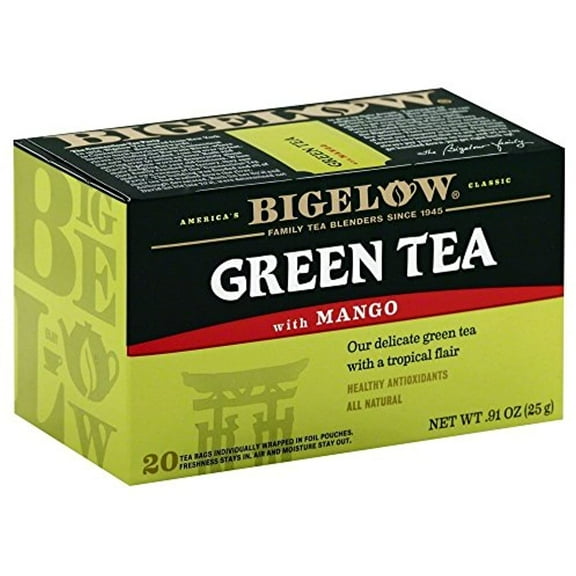 Bigelow Green Tea With Mango 0.91 Oz(Pack Of 4)