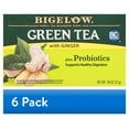 thumbnail image 1 of (6 pack) Bigelow Green Tea with Ginger Plus Probiotics Green Tea Bags, 18 Count, 1 of 13