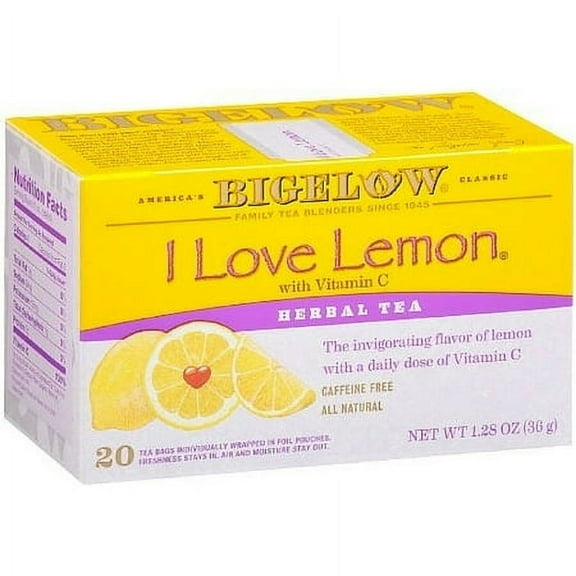 Bigelow I Love Lemon Herbal Tea 20 ea (Pack of 4)