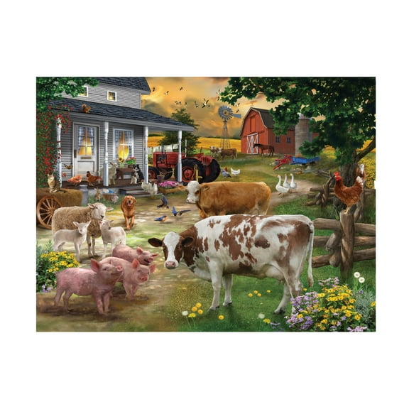 Bigelow Illustrations 'Farm Friends' Canvas Art
