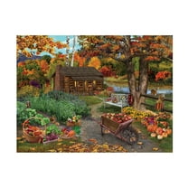 Bigelow Illustrations 'Harvest at the Cabin' Canvas Art