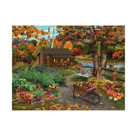 Bigelow Illustrations 'Harvest at the Cabin' Canvas Art