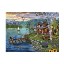 Bigelow Illustrations 'Peaceful Summer' Canvas Art