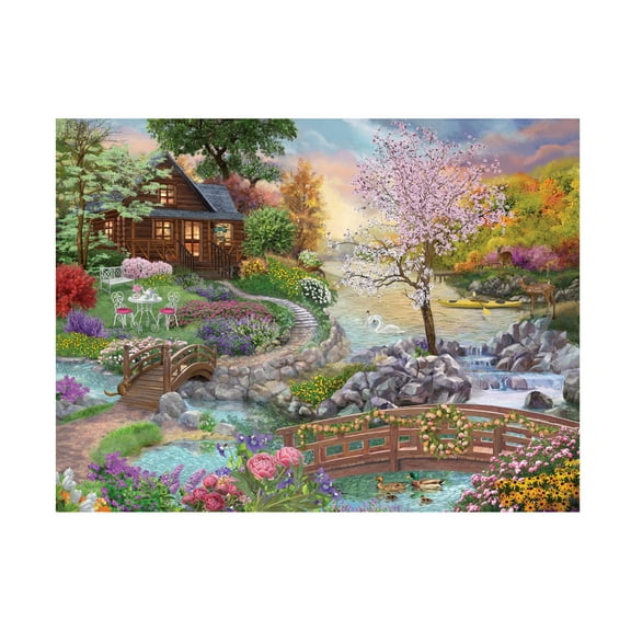 Bigelow Illustrations 'Spring Stream' Canvas Art