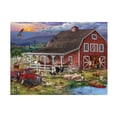thumbnail image 1 of Bigelow Illustrations 'The Barnyard Crowd' Canvas Art, 1 of 3