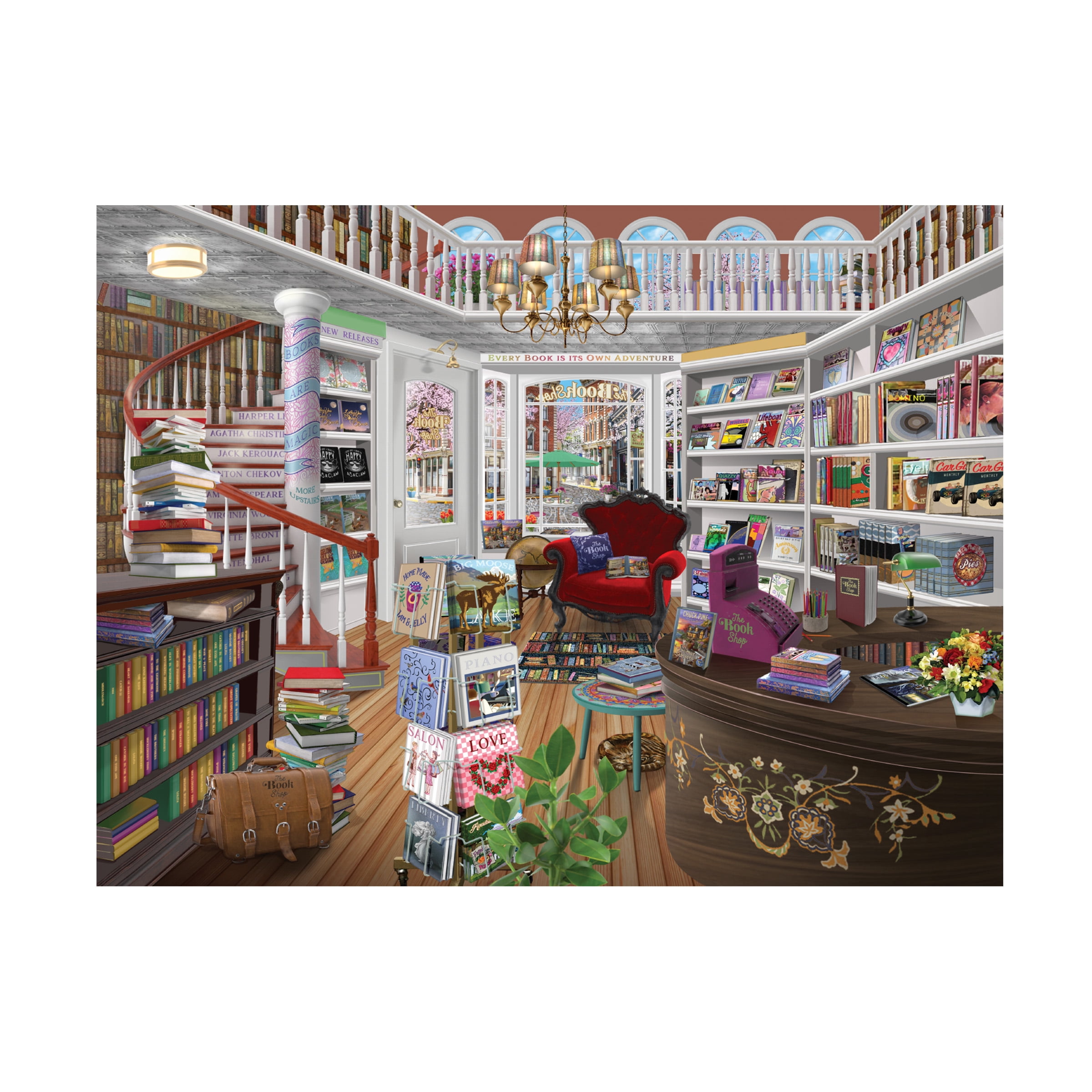 Bigelow Illustrations 'The Book Shop' Canvas Art