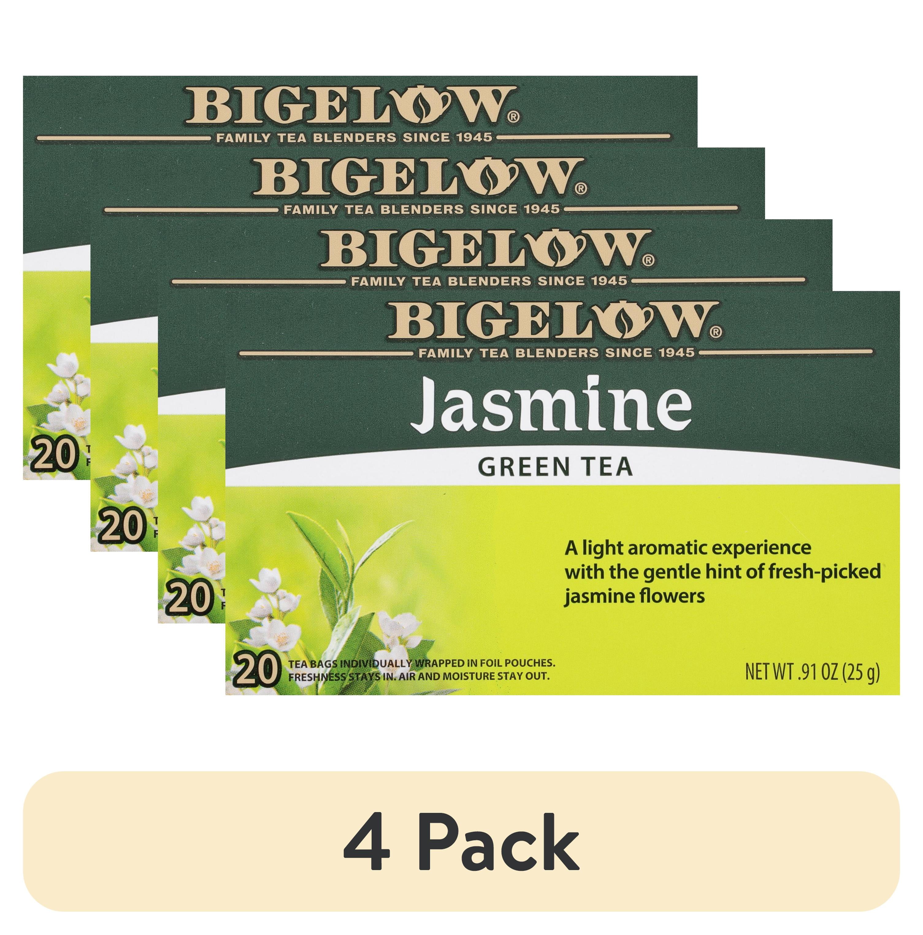(4 pack) Bigelow Jasmine, Green Tea Bags, 20 Count