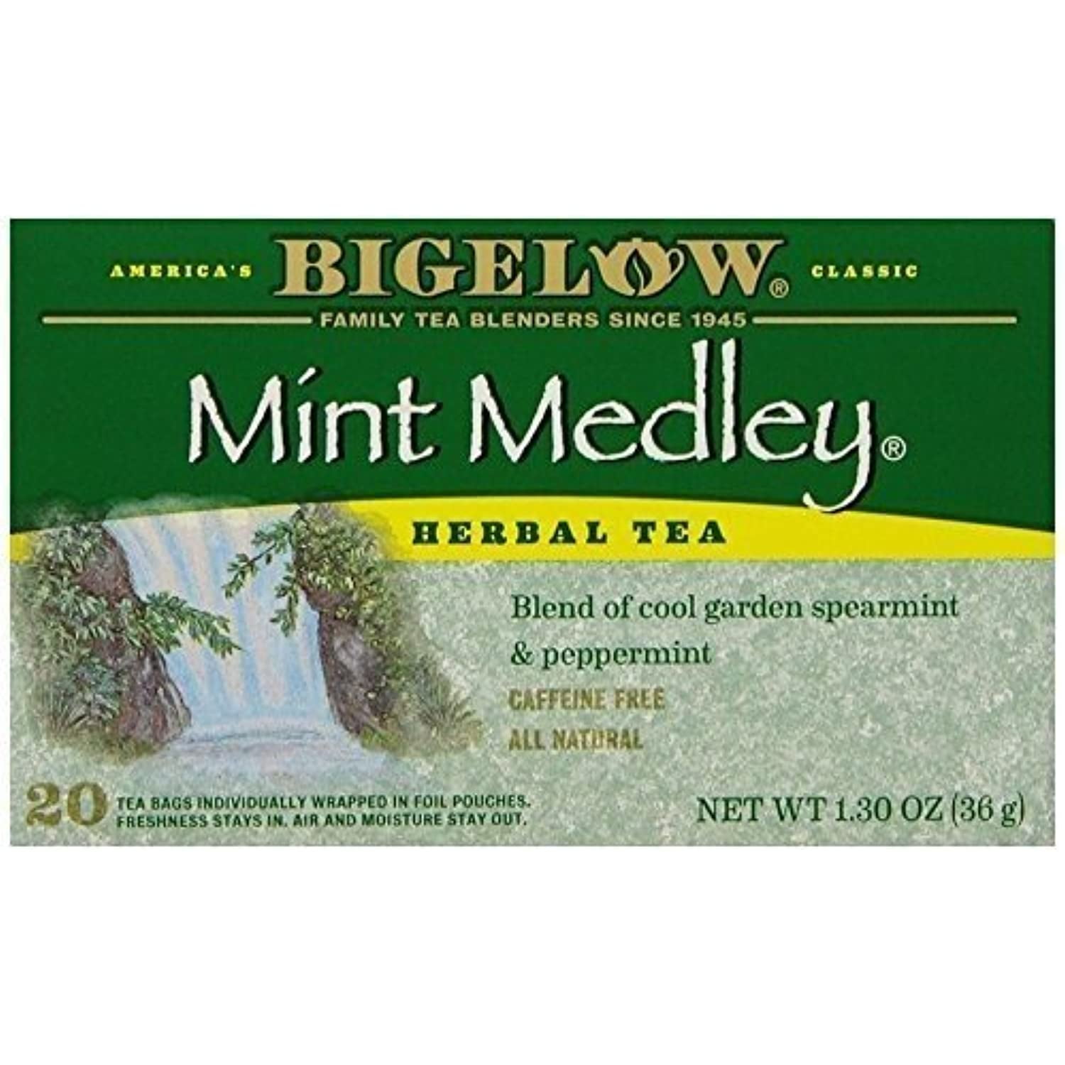 Bigelow, Mint Medley Herbal Tea, 20 Count