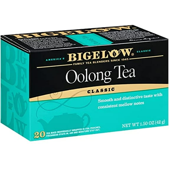 Bigelow Oolong Tea Bags 20-Count Box (Pack Of 6), Caffeinated Oolong Tea, 120 Tea Bags Total