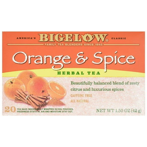 Bigelow Orange And Spice Herb Tea ( 6X20 Bag) Packaging May Vary