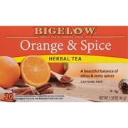 Bigelow Orange & Spice, Herbal Tea Bags, 20 Count